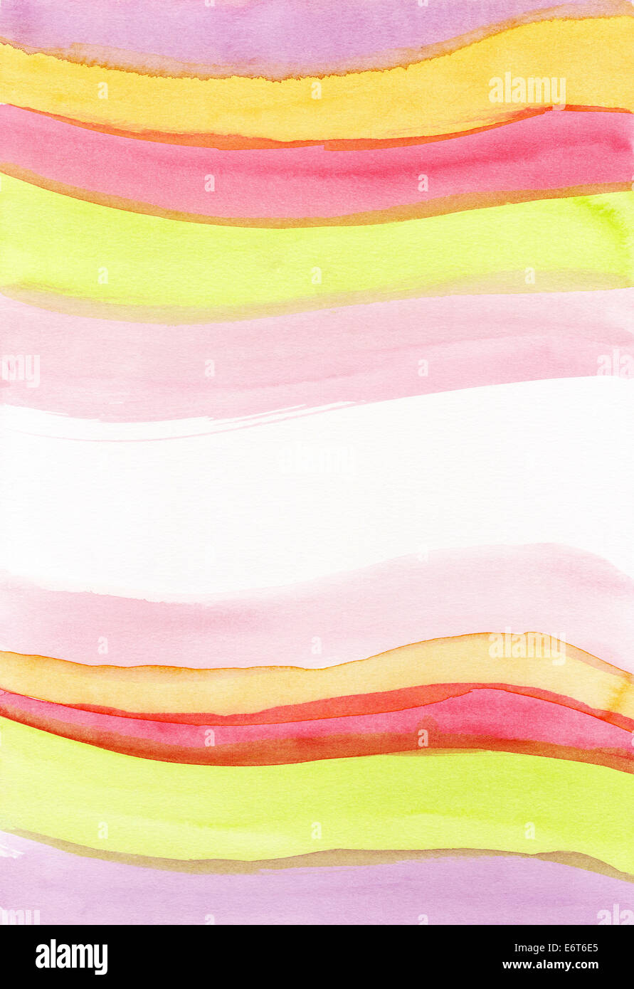Aquarell Wellen Stockfoto