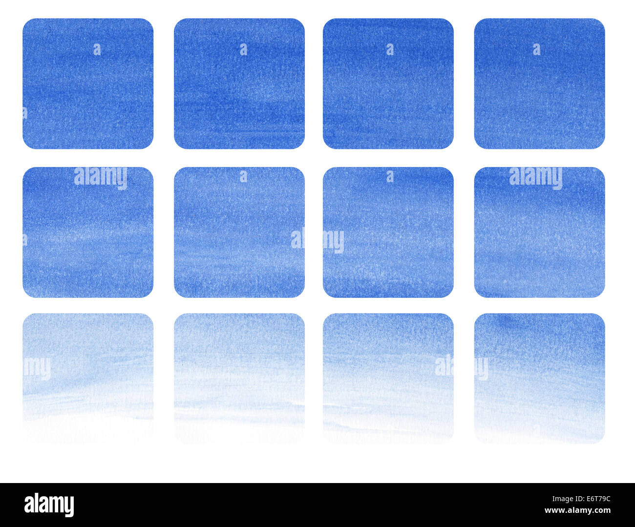 Blaue Quadrate Stockfoto