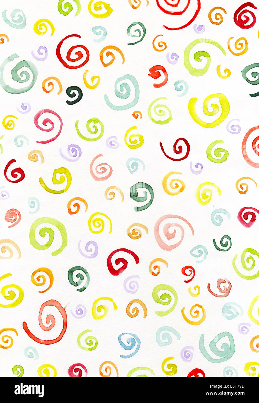 Abstrakte Runde Aquarell Formen Stockfoto