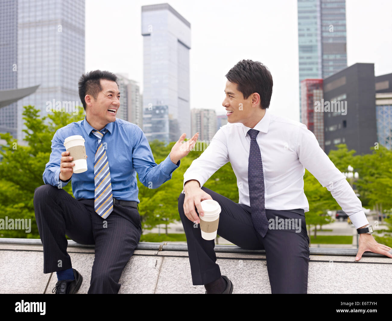 asiatische Geschäftsleute Stockfoto