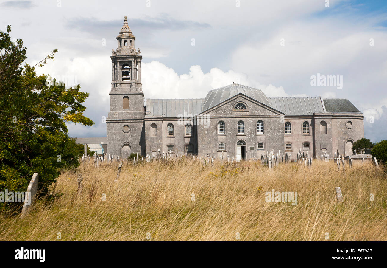 Georgianische Architektur der St. Georg Kirche, Isle of Portland, Dorset, England Stockfoto