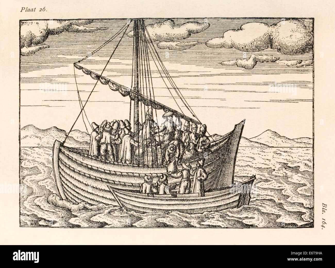 Willem Barentsz (1550-1597) Illustration von Henricus Hondius (1573 –1650). Siehe Beschreibung für weitere Informationen. Stockfoto
