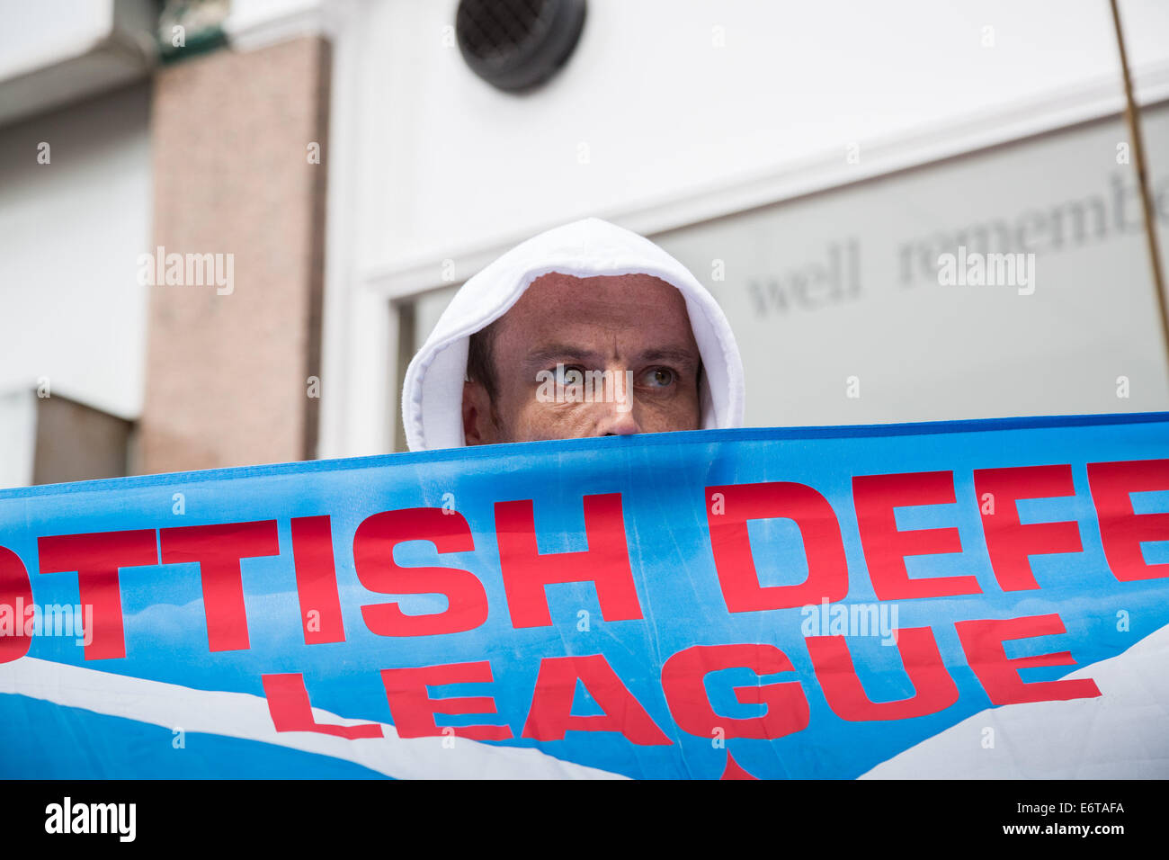 London, UK. 30. August 2014.  Süd-Ost-Allianz rechtsextremen nationalistischen protestieren 2014 Credit: Guy Corbishley/Alamy Live News Stockfoto
