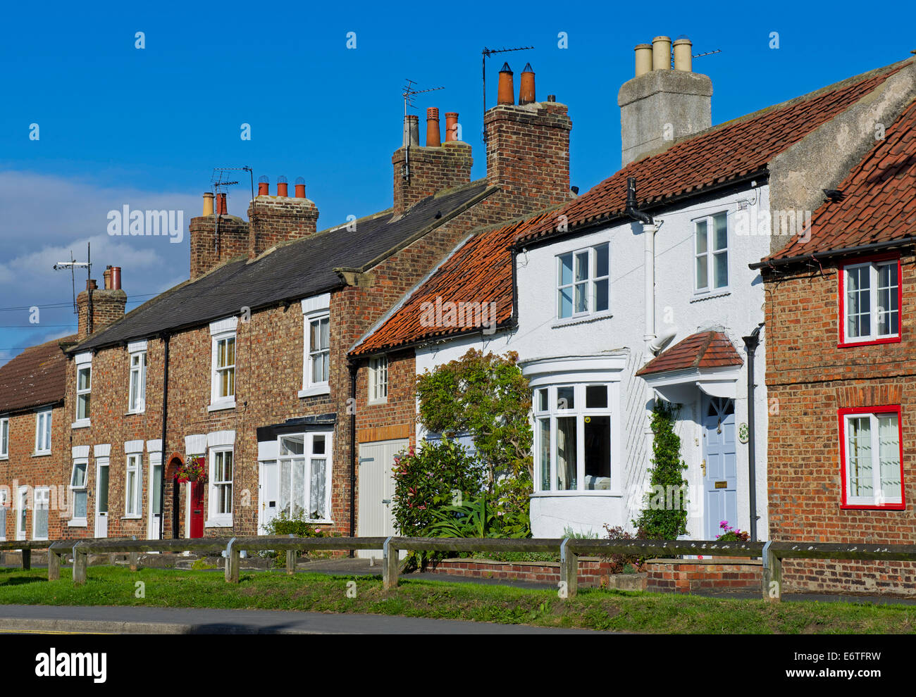 Häuser in Thirsk, North Yorkshire, England UK Stockfoto