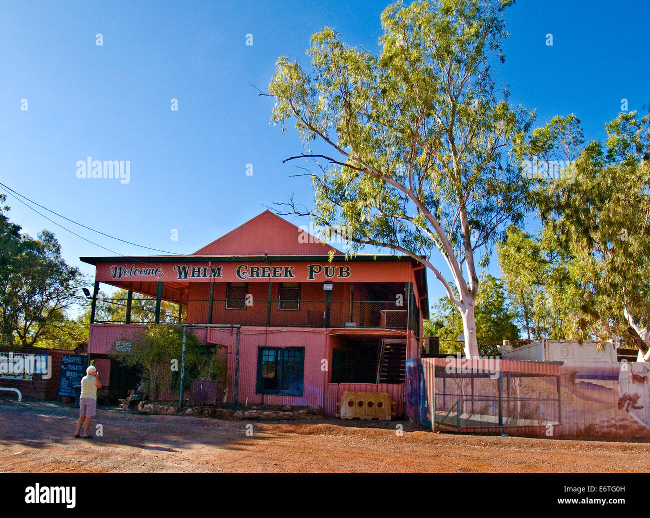Australien: Laune Creek Pub, Pilbara, Western Australia Stockfoto