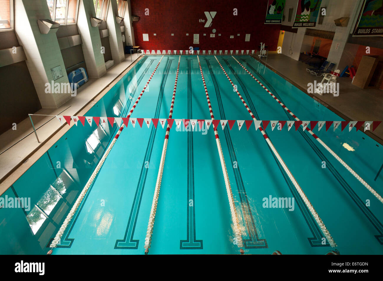 YMCA-Schwimmbad - Washington, DC USA Stockfoto