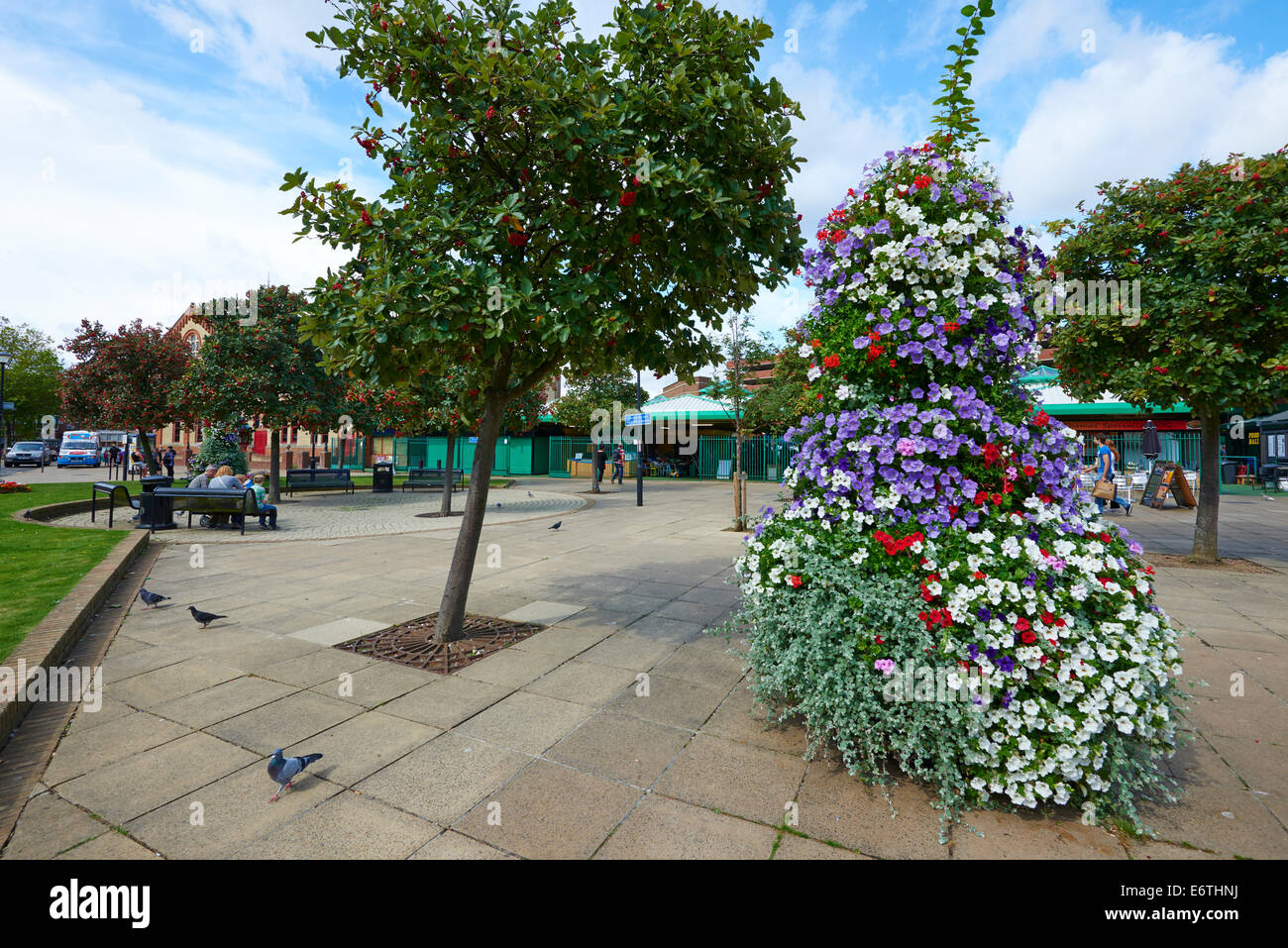 Laxton Square City Road Peterborough Cambridgeshire UK Stockfoto