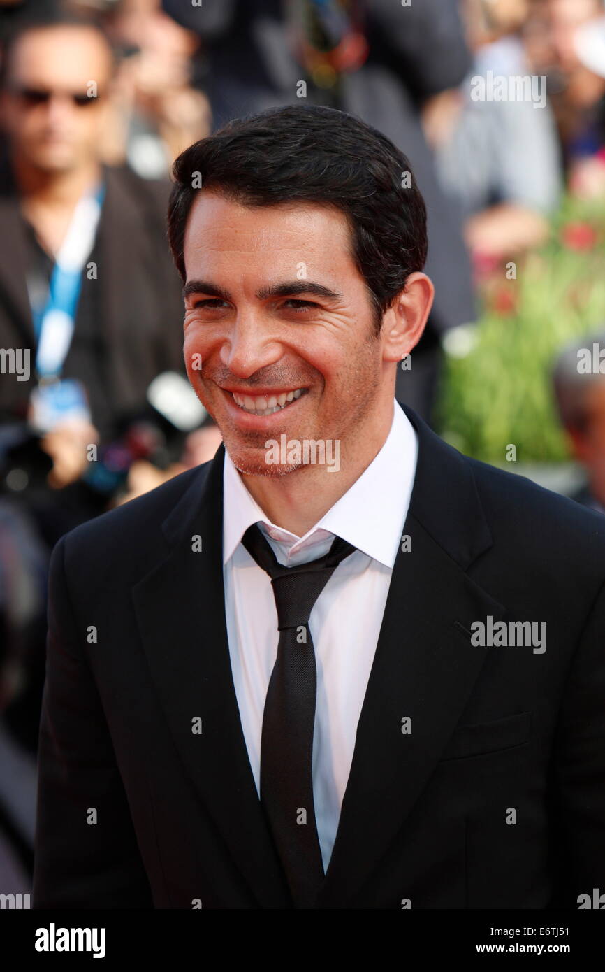 Venedig, Italien. 30. August 2014. Schauspieler Chris Messina stellt bei der Premiere von "Manglehorn" bei den 71. Internationalen Filmfestspielen in Venedig, 30. August 2014. Foto: Hubert Boesl - NO-Draht-SERVICE-/ Dpa/Alamy Live News Stockfoto