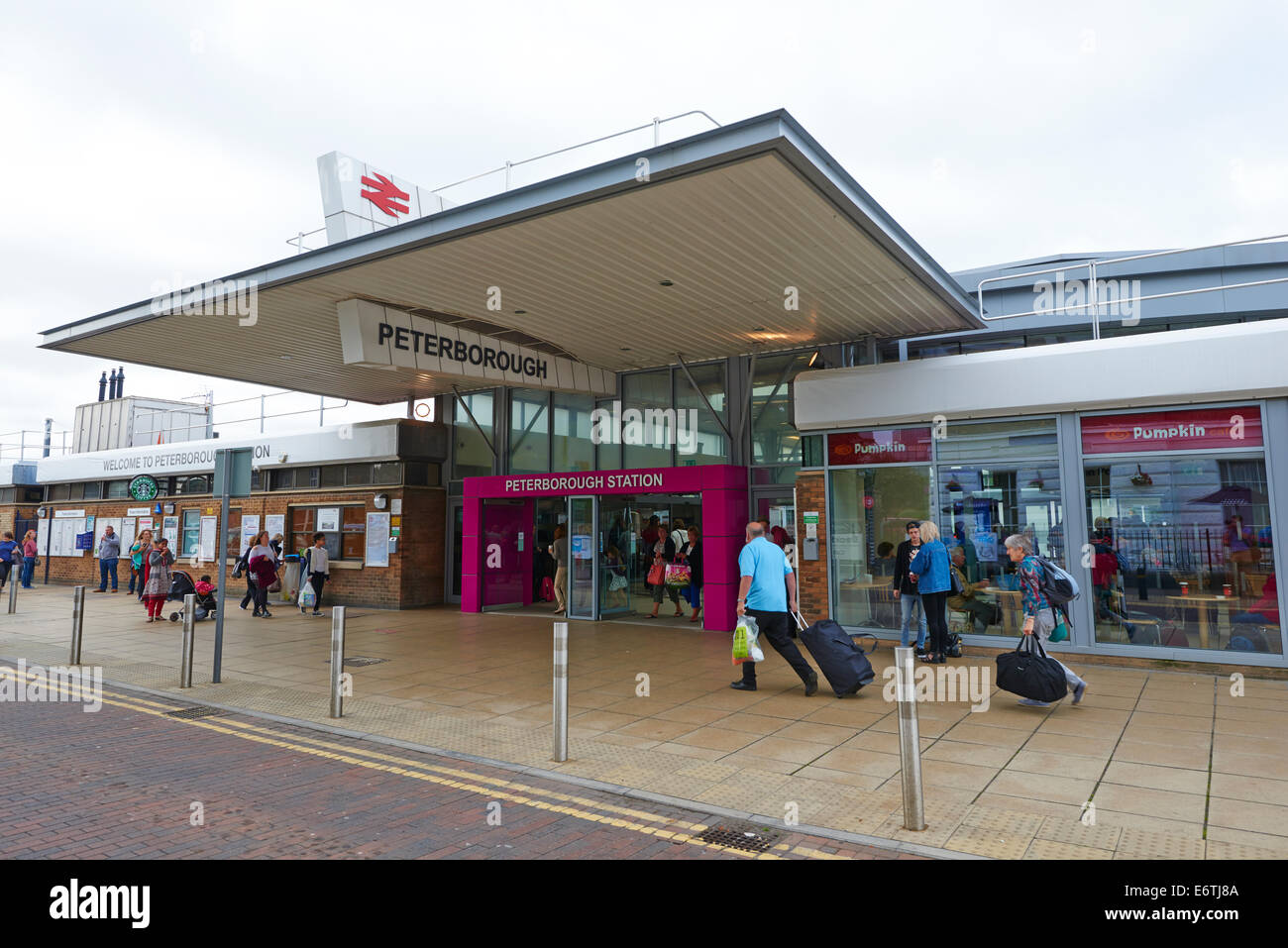 Railway Station Peterborough Cambridgeshire UK Stockfoto