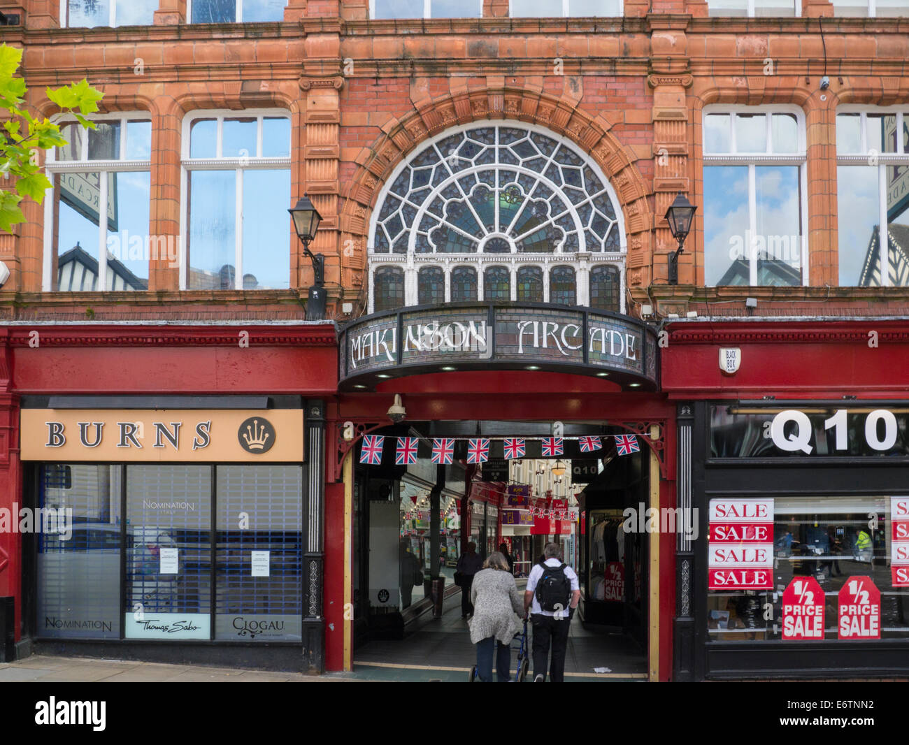 Makinson Arcade Galerien Wigan Town Centre mehr Manchester England UK Stockfoto