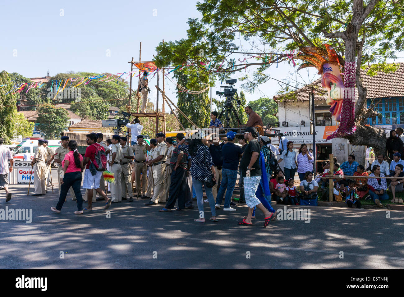 Der Goa-Karneval ist ein 4-Tages-Spektakel Spaß, Vergnügen, Unterhaltung und fest und wird nicht überall sonst in Indien gefeiert. Stockfoto