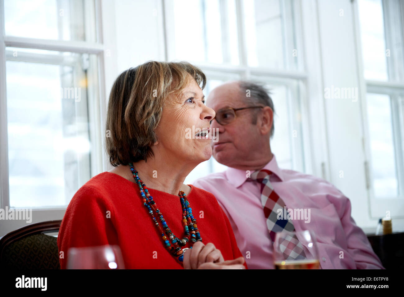 Joan Bakewell an literarischen Oldie Mittagessen 02.10.12 Stockfoto