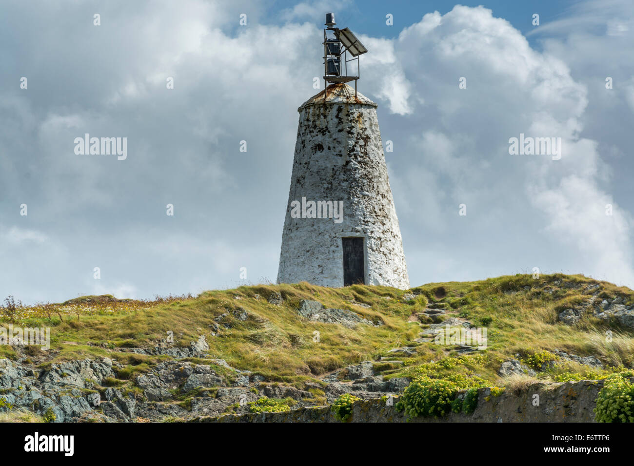 Ansicht von Llanddwyn Island, Anglesey, North Wales, UK Stockfoto