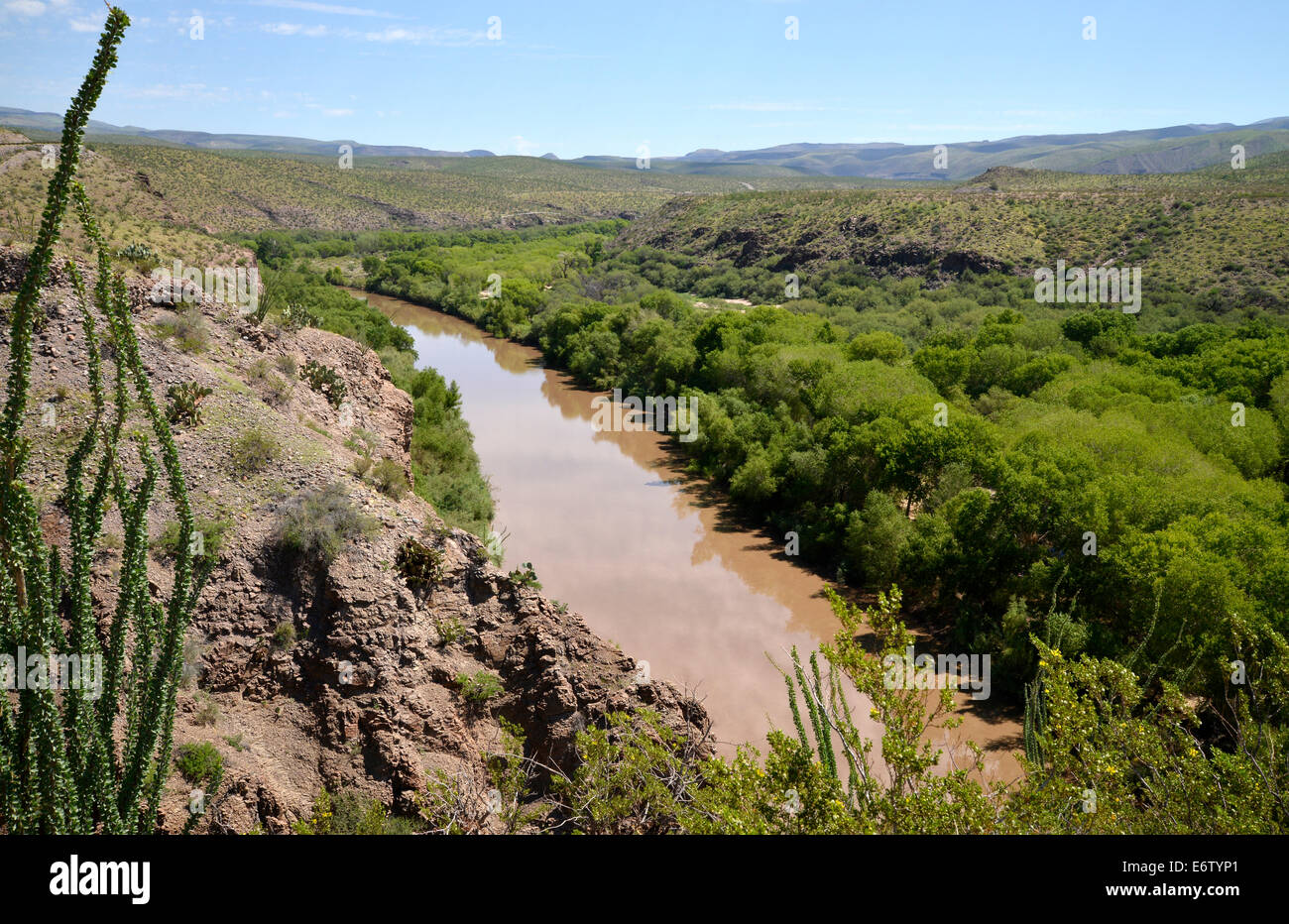 Gila Anliegerstaaten Conservation Area Gila River Nationale Landschaft Erhaltung Boxensystem Safford Arizona Usa Stockfotografie Alamy