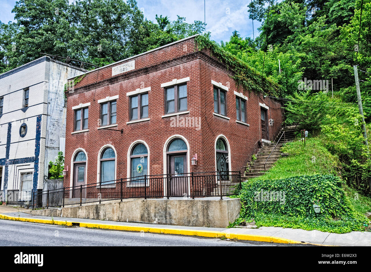 Ronceverte Rathaus & Polizeistation, 300 West Main Street, Ronceverte, West Virginia Stockfoto