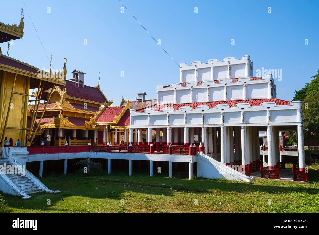 Königspalast, Mandalay, Myanmar, Asien Stockfoto