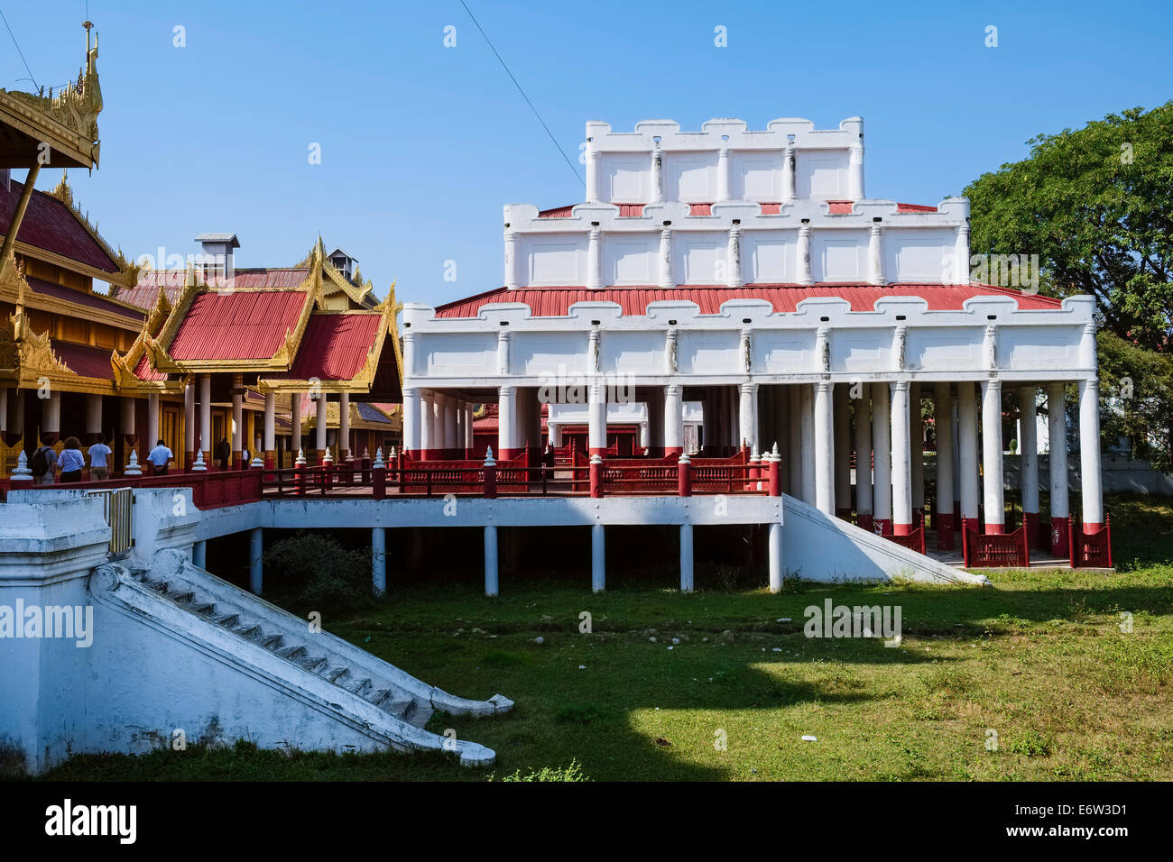 Königspalast, Mandalay, Myanmar, Asien Stockfoto
