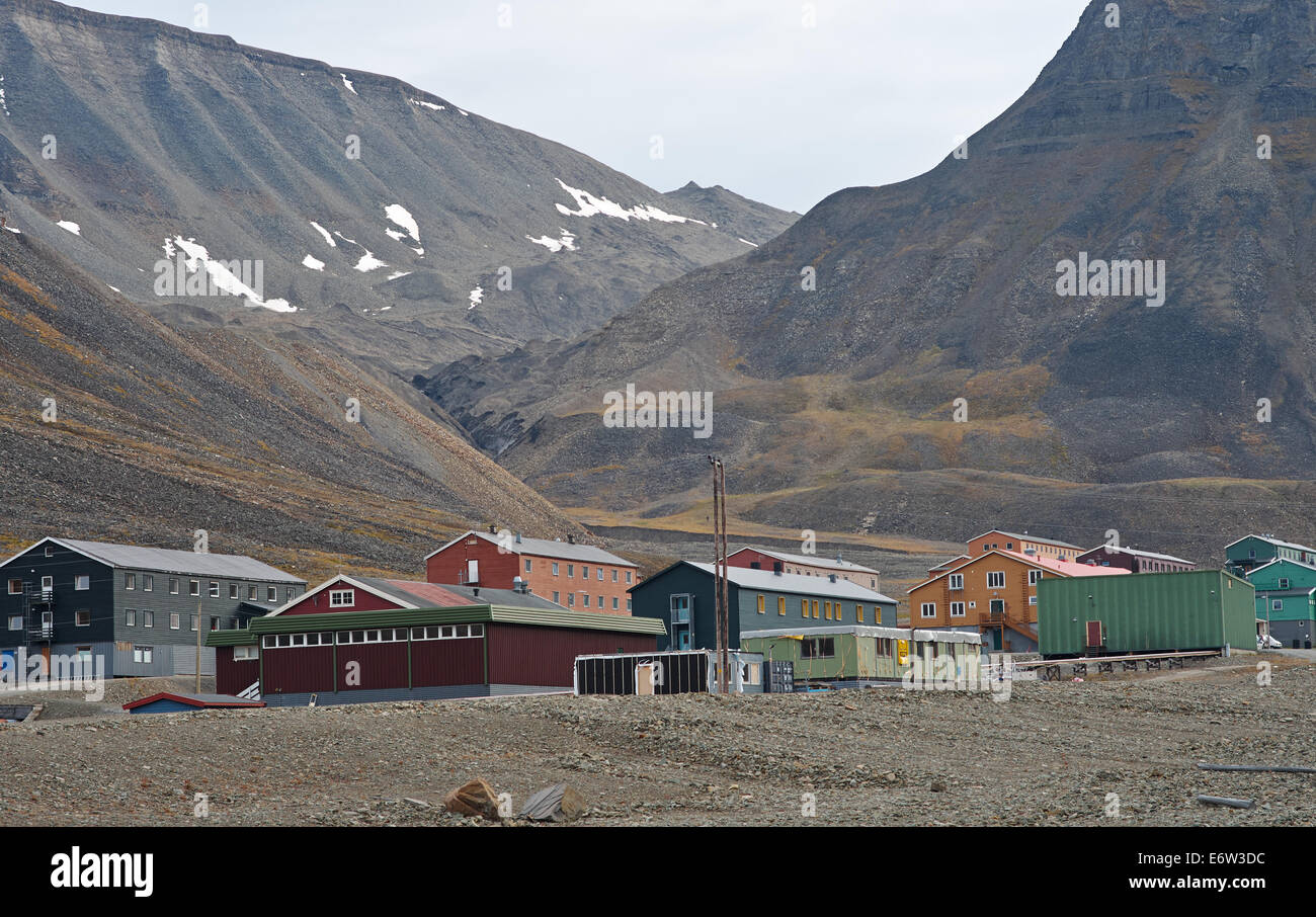 Longyearbyen, Svalbard Stockfoto