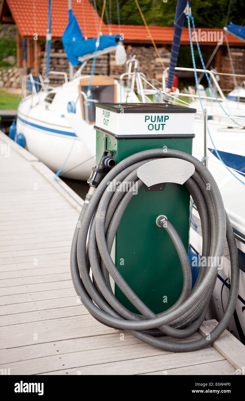 Hygiene-System-Maschine Abpumpen Stockfoto