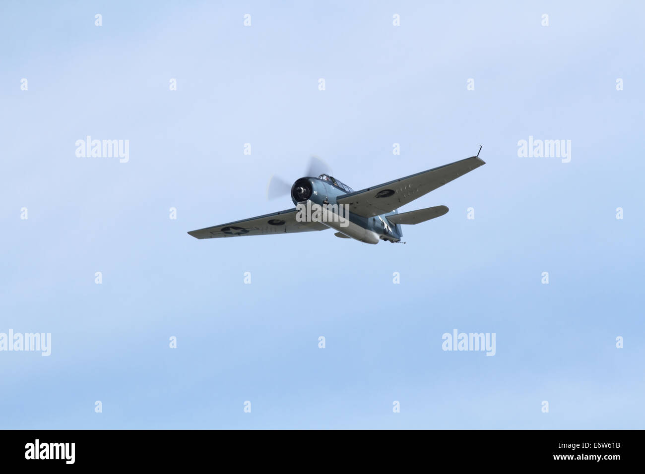 CLEVELAND, OHIO - August, 30: A TBM Avenger Warbird, am 30. August 2014 in Cleveland, Ohio an The Cleveland National Airshow Stockfoto