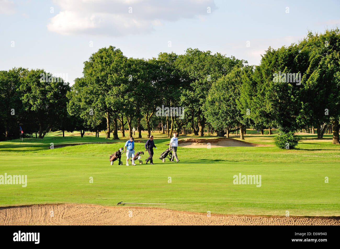 Golfplatz in Stoke Park Country Club, Spa und Hotel, Stoke Poges, Buckinghamshire, England, Vereinigtes Königreich Stockfoto