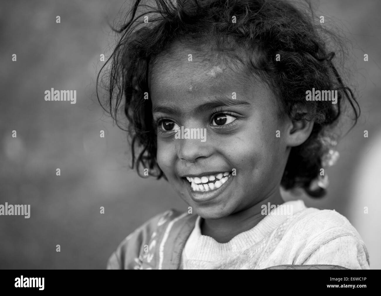 Harari Kind Mädchen, Harar, Äthiopien Stockfoto