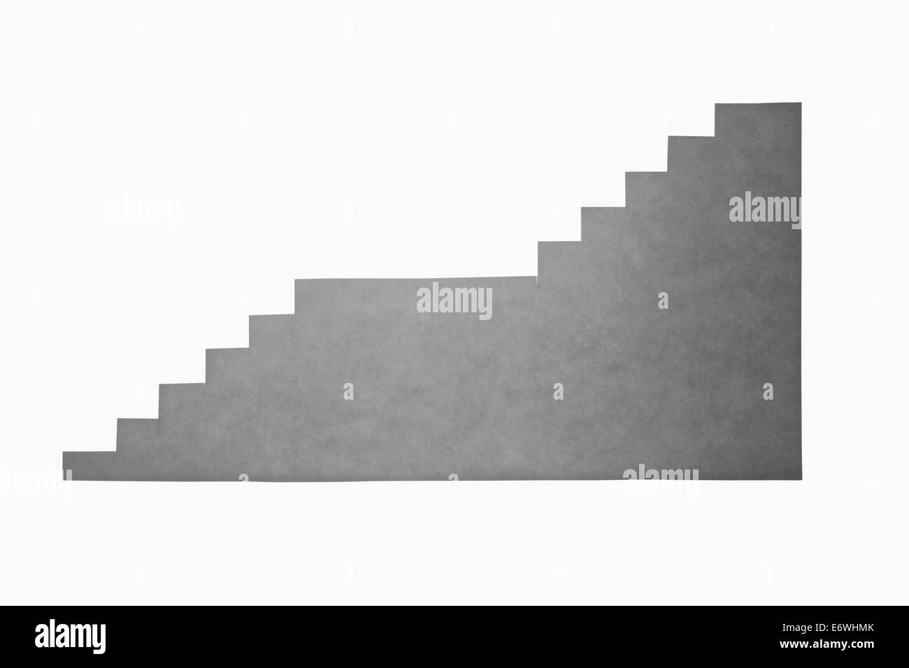 Papier-Komposition mit Treppen-Seitenansicht Stockfoto