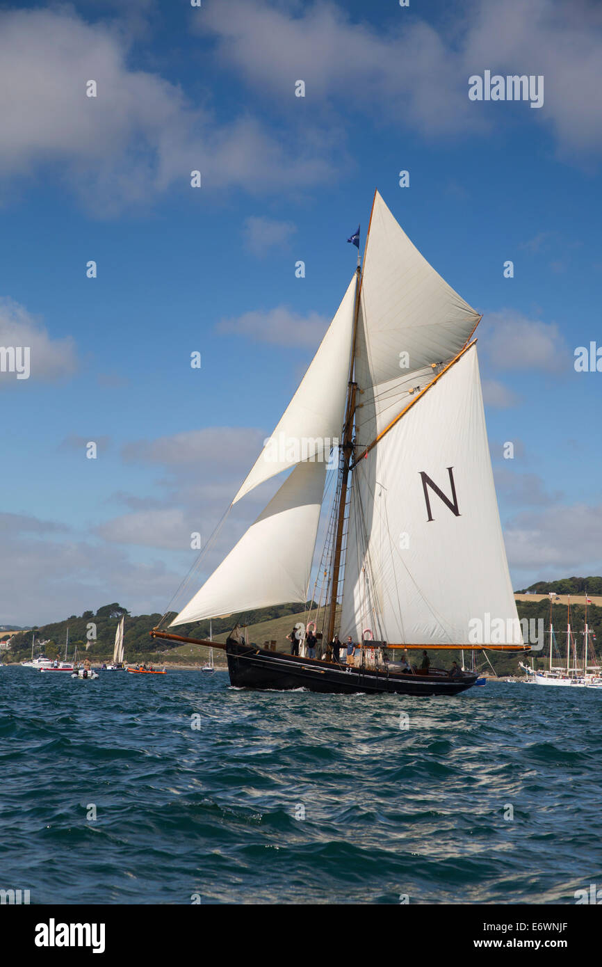 Großsegler; Falmouth; Cornwall; VEREINIGTES KÖNIGREICH; 2014 Stockfoto