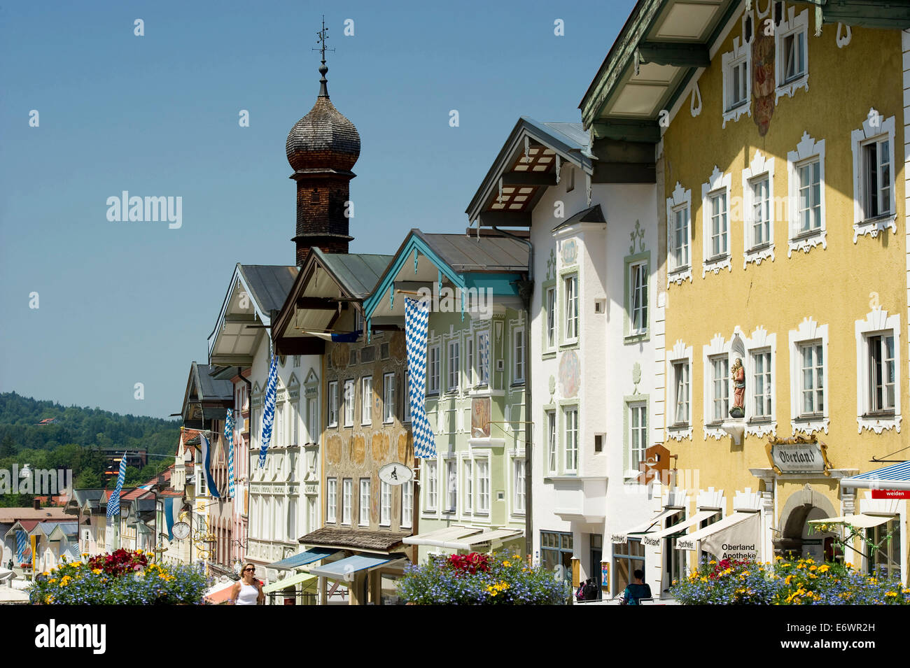 Altstadt, Bad Tölz, Bayern, Deutschland Stockfoto