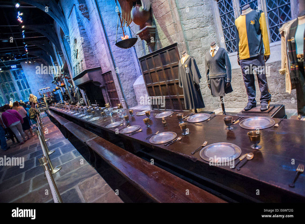 Warner Bros.-Studio Tour London - Making of Harry Potter bewahrt und präsentiert die kultigen Requisiten. Stockfoto