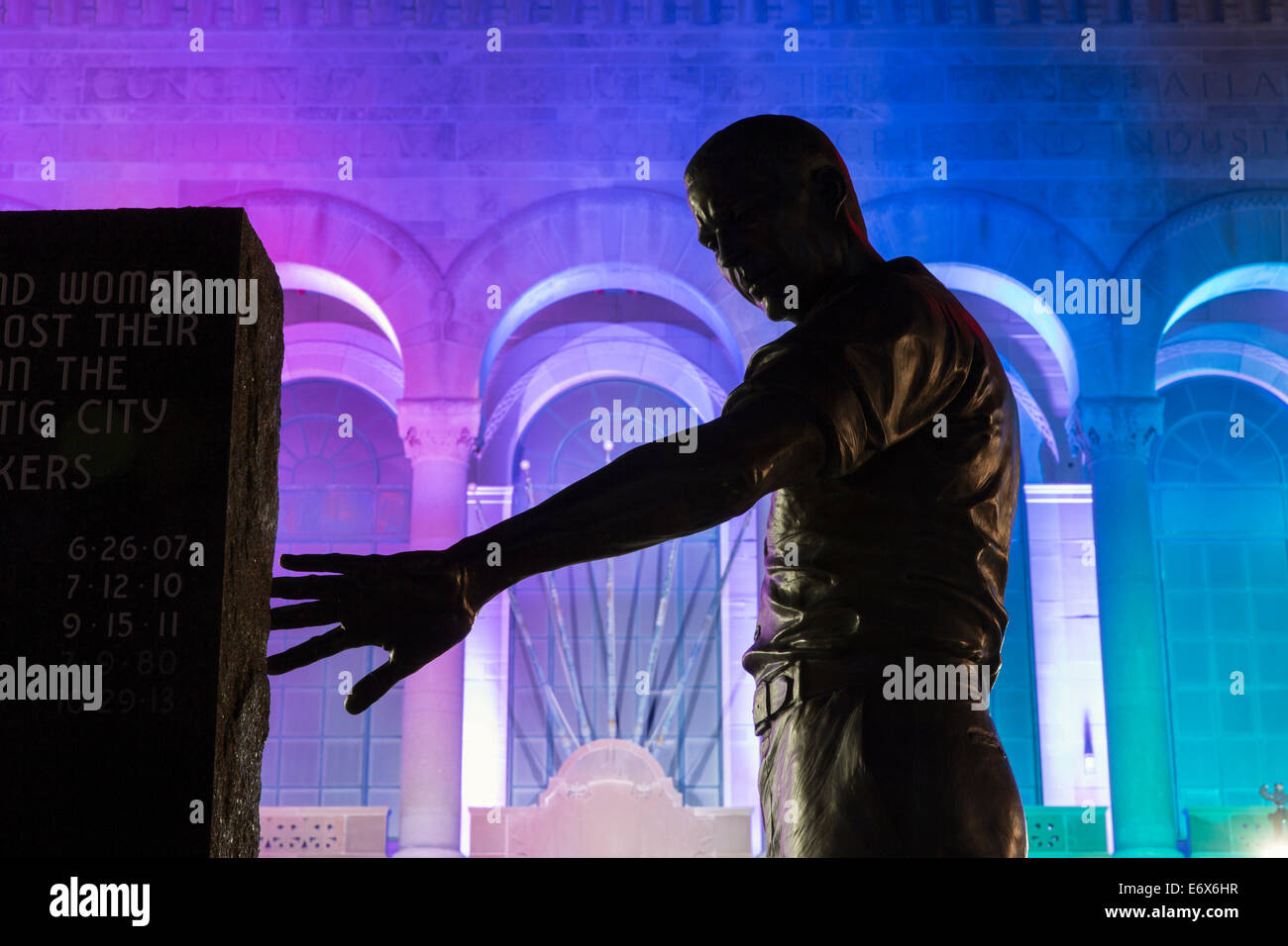 USA, New Jersey, Atlantic City, Atlantic City Arbeitnehmer Denkmal Stockfoto