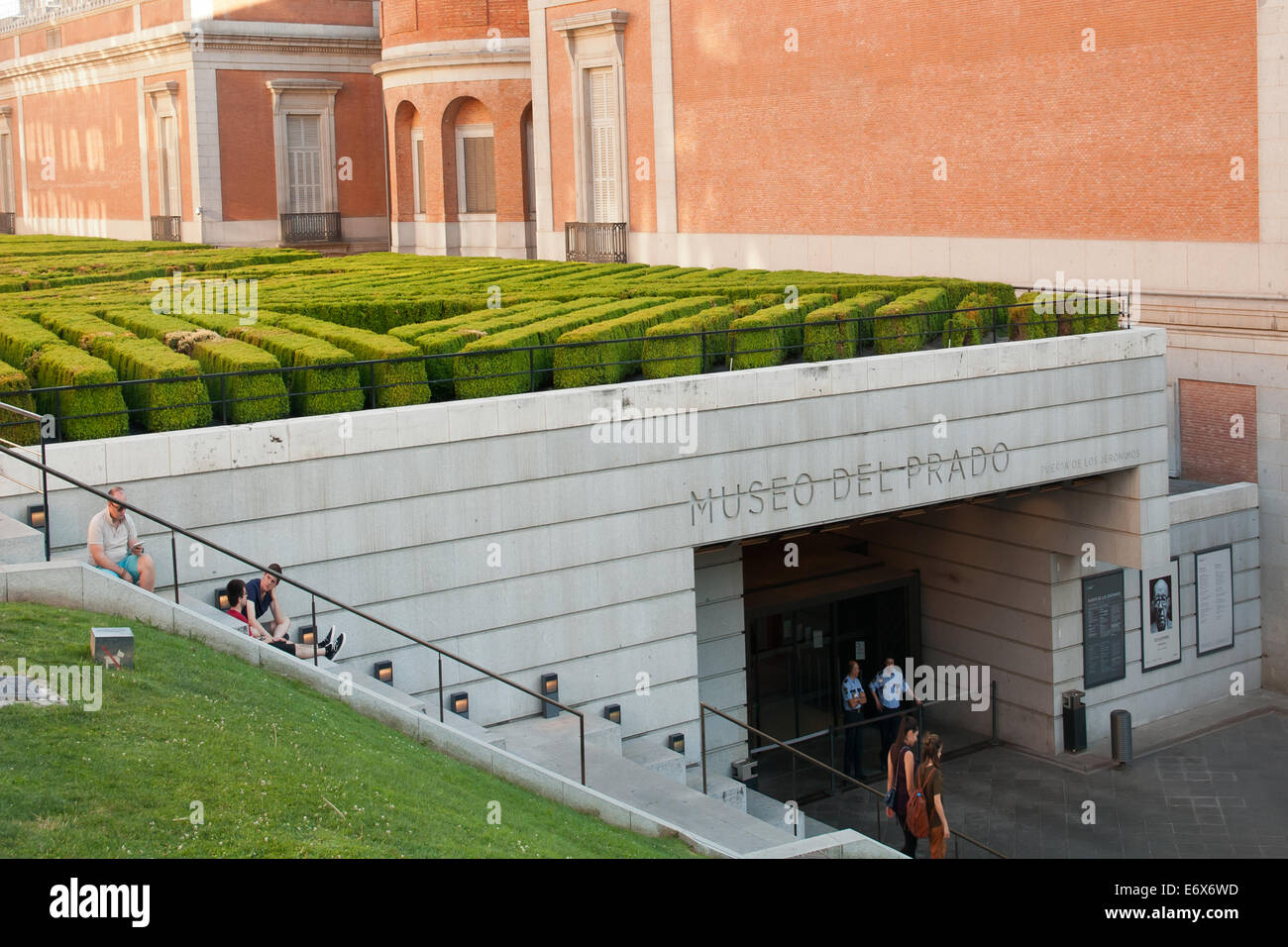 Hieronymus Eingang, El Museo del Prado, Madrid Stockfoto