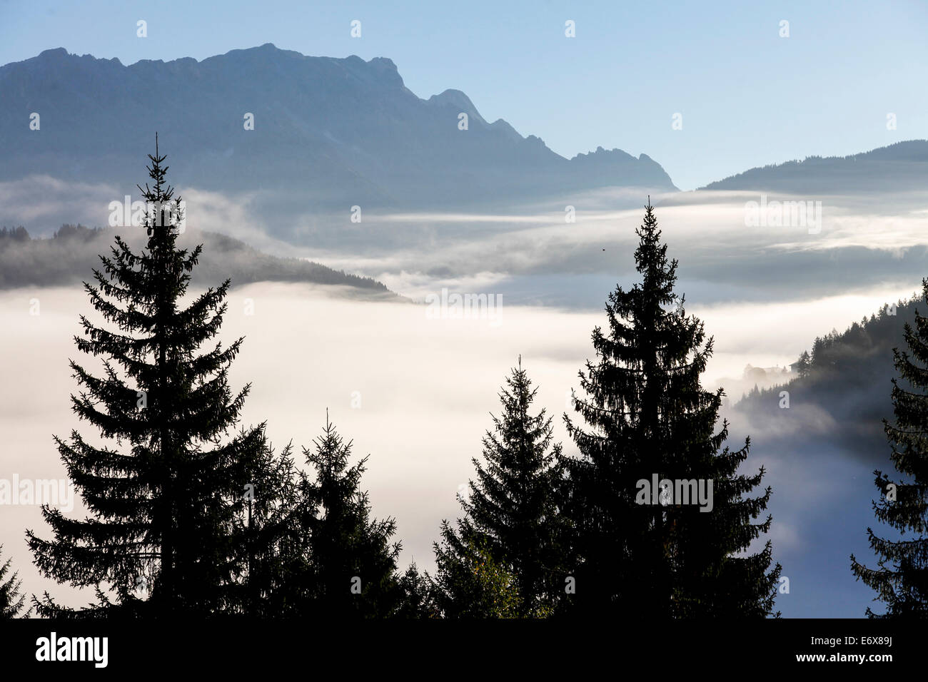 Blick über Steinernes Meer, in der Nähe von Maria Alm, Pinzgau, Salzburg, Österreich Stockfoto