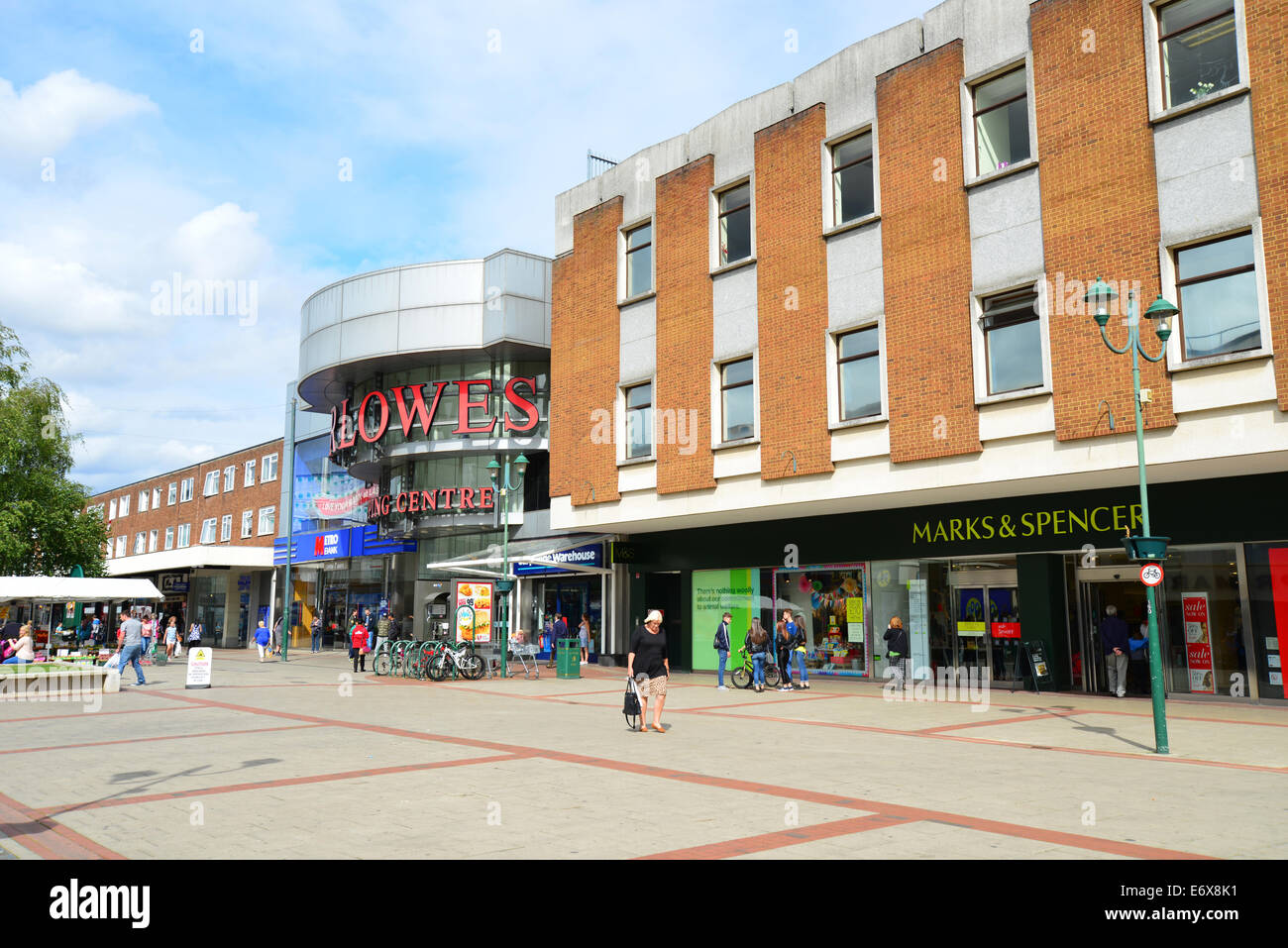 Marlowes Shopping Centre, High Street, Hemel Hempstead, Vereinigtes Hertfordshire, England, Königreich Stockfoto
