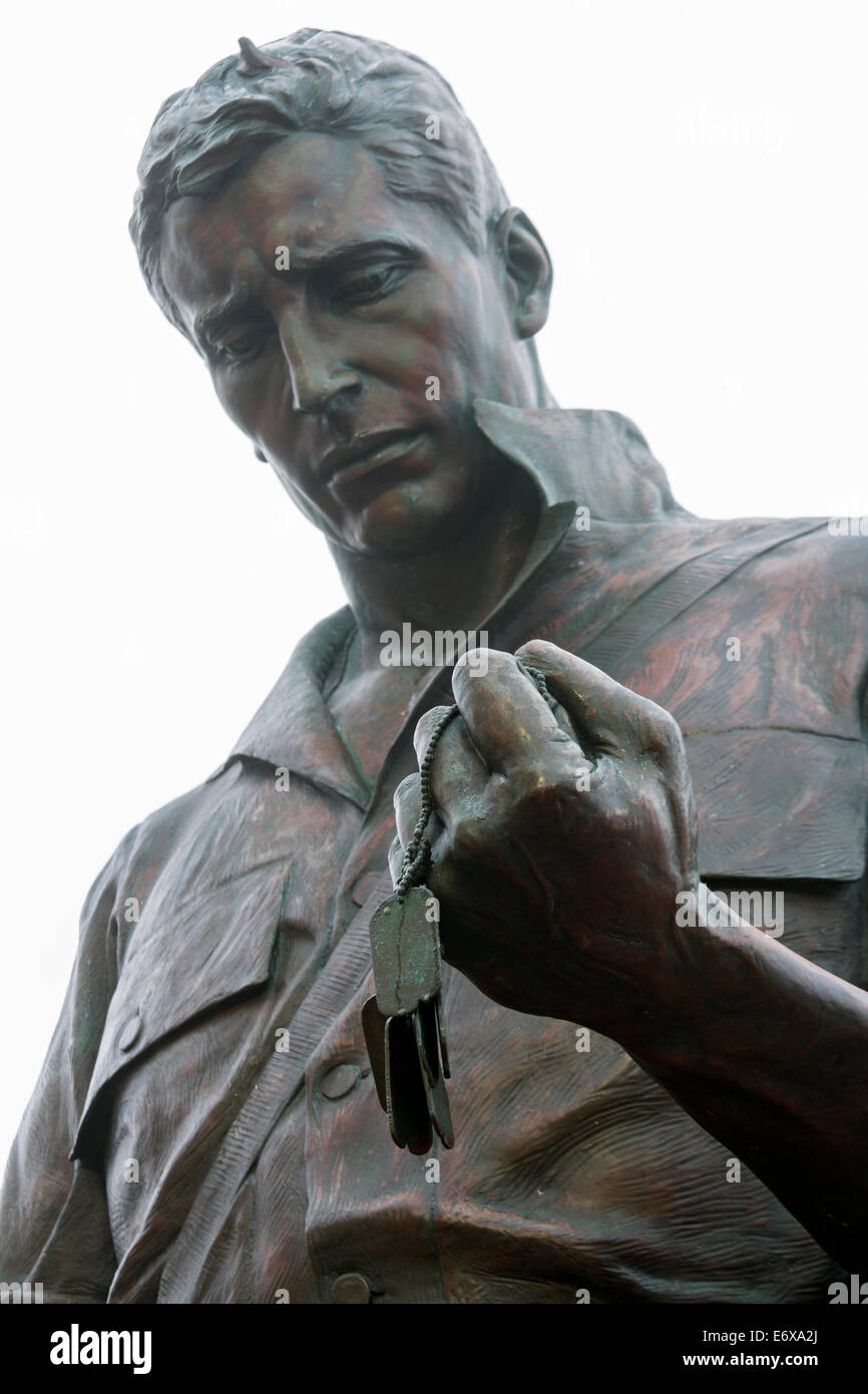 USA, New Jersey, Atlantic City, Korean War Memorial Stockfoto