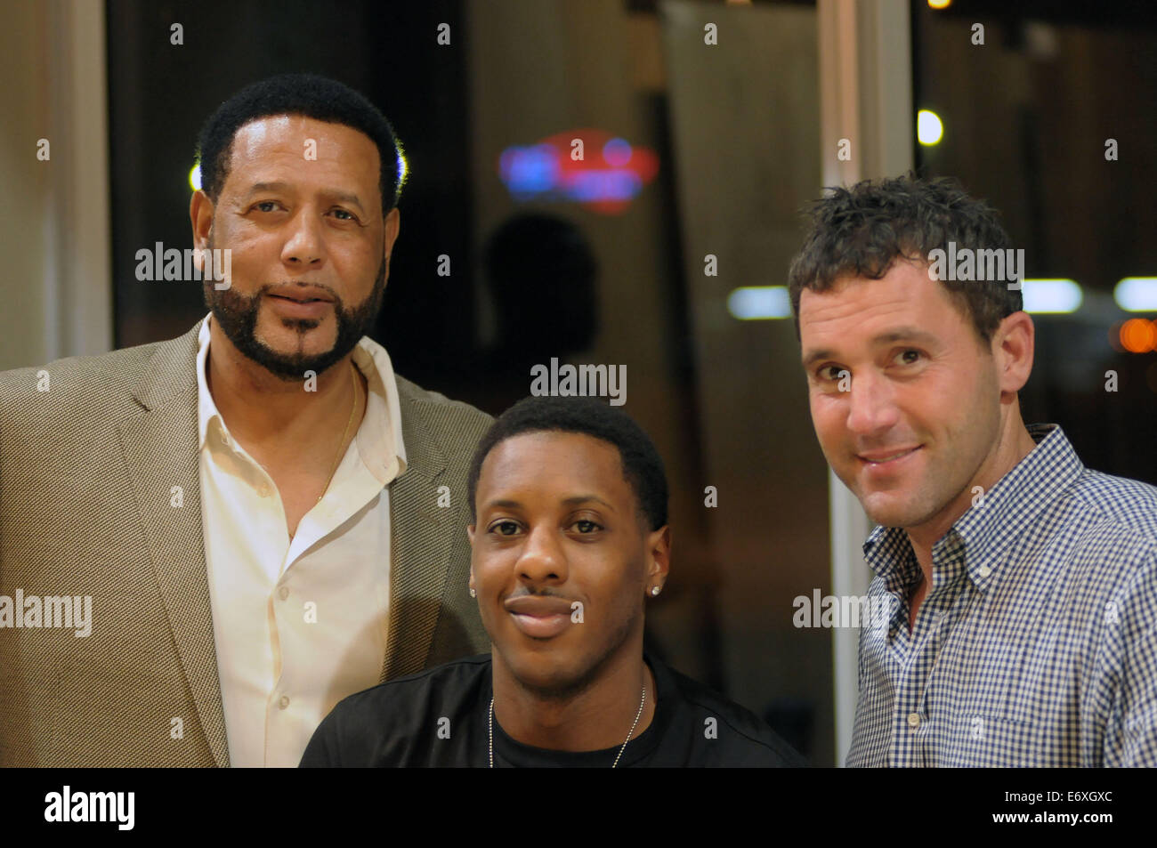 Miami HEAT-Basketball-Spieler Mario Chalmers besucht Best of Miami Event im Opustone natürlichen Stein Distributoren Featuring: Mario Chalmers Where: Miami, Florida, USA bei: 26. Februar 2014 Stockfoto