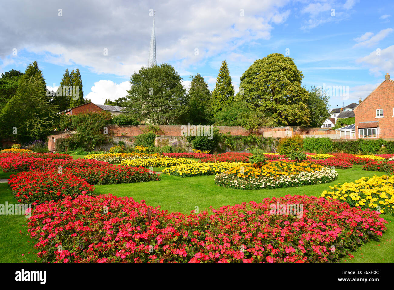 Garten im Gadebridge Park, Hemel Hempstead, Hertfordshire, England, Vereinigtes Königreich Stockfoto