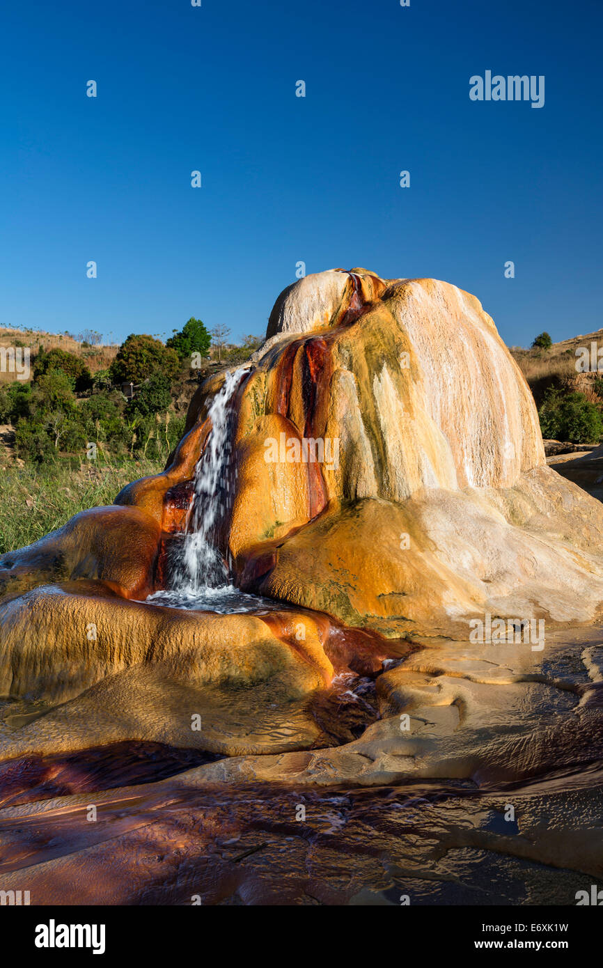 Geysir speienden Geysire Ampefy, Hochland, Madagaskar, Afrika Stockfoto