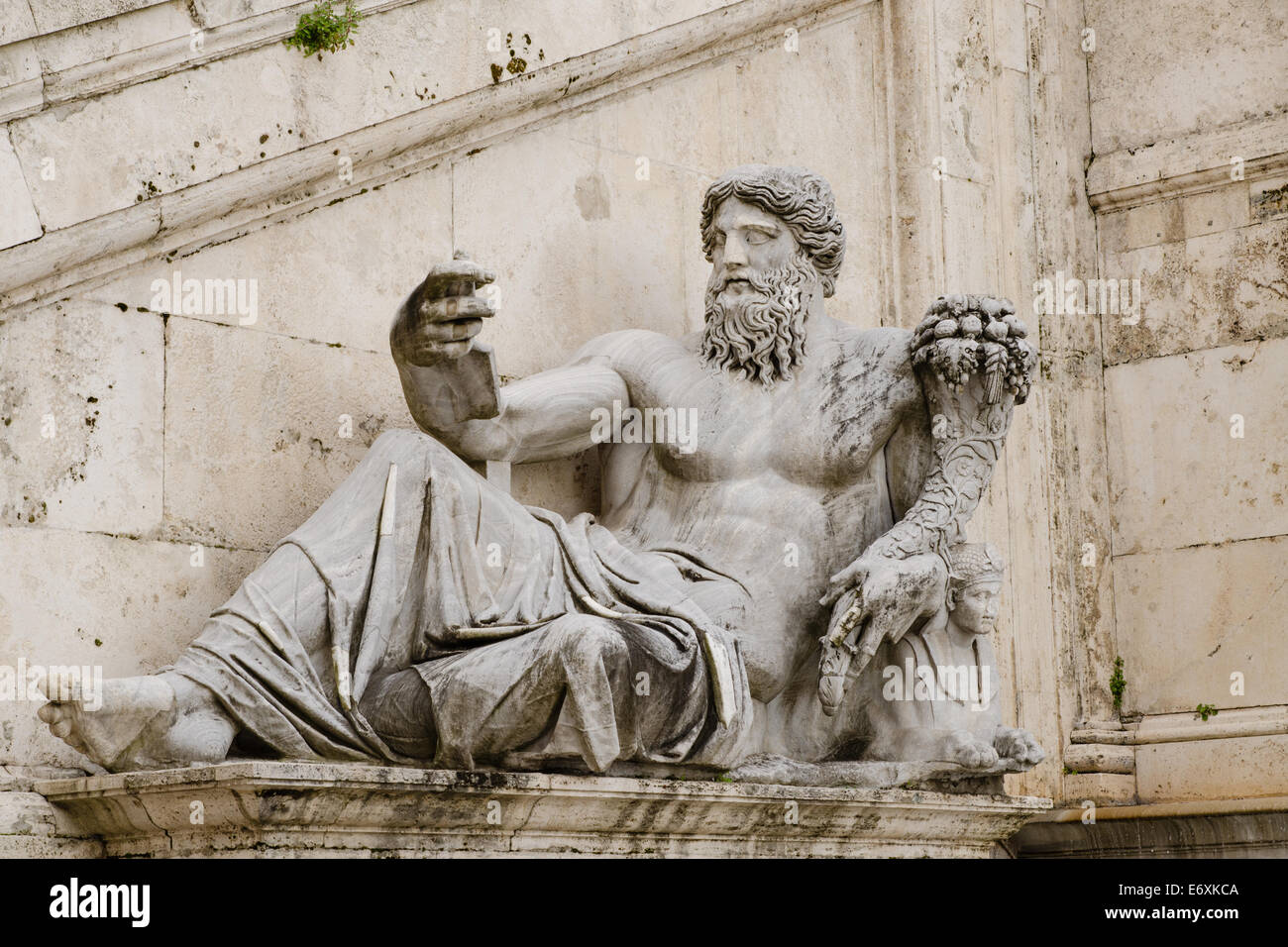 Antike römische Allegorie des Nil. Campidoglio, Rom, Italien Stockfoto