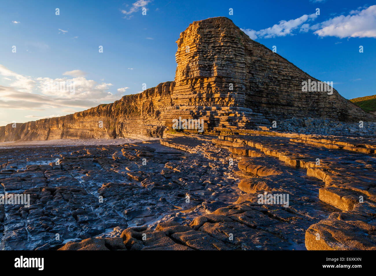 Nash Point, Glamorgan Heritage Coast, Wales, Großbritannien Stockfoto