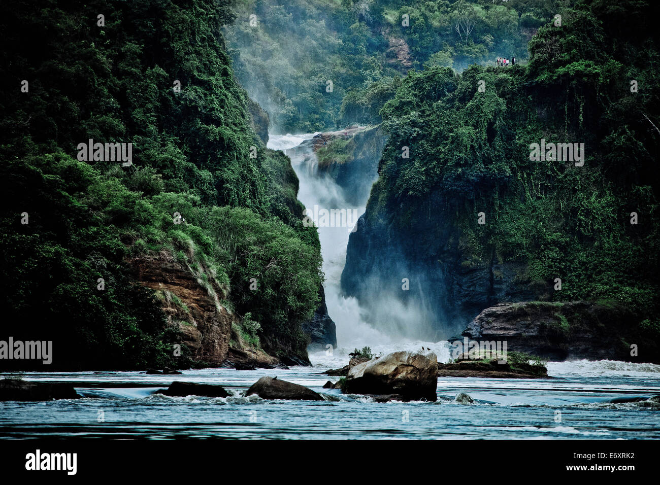 Murchison Falls im Murchison Falls National Park, Uganda, Afrika Stockfoto
