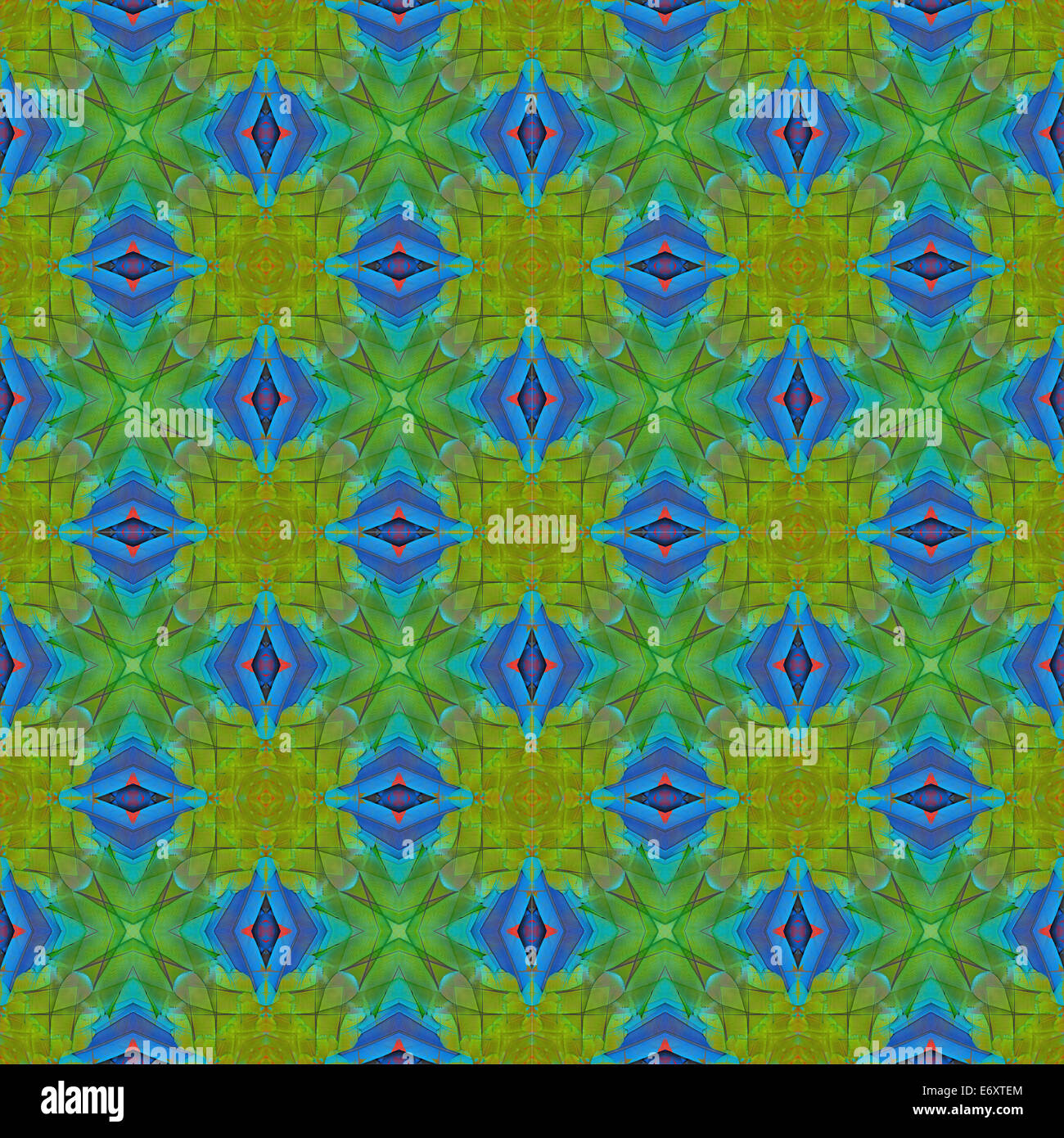Nahtlose Muster von Greenwinged Arafedern Stockfoto