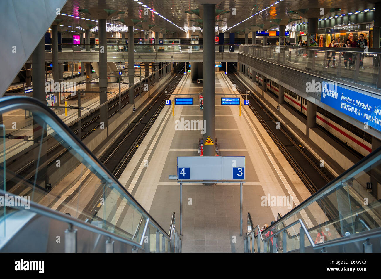 Deutschland, Deutschland, Berlin, Hauptstadtkulturfonds, Capital City, Hauptbahnhof, Bahnhof, Lehrter Bahnhof, Stockfoto