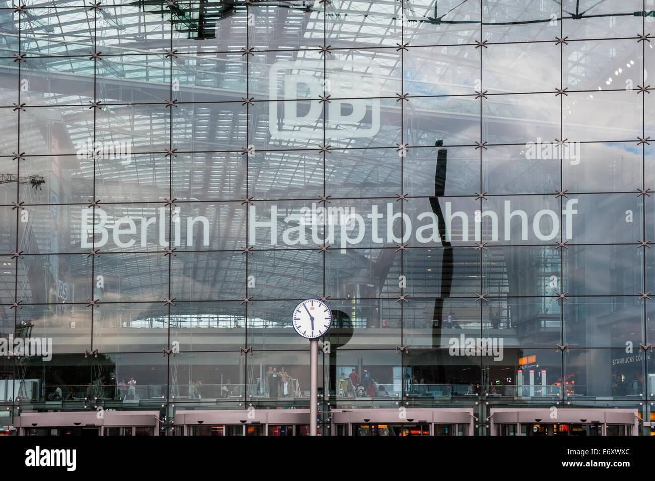 Deutschland, Deutschland, Berlin, Hauptstadtkulturfonds, Capital City, Hauptbahnhof, Bahnhof, Lehrter Bahnhof, Stockfoto