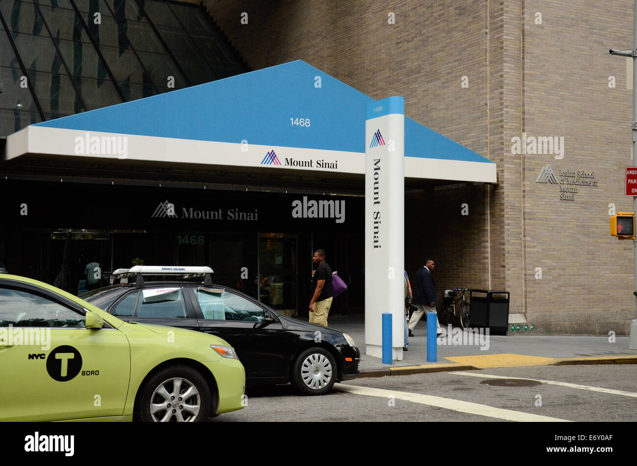 New York City, NY, USA. 1. September 2014. Joan Rivers wird aus dem medizinisch induzierte Koma geweckt wird, nach dem Transport in Herzstillstand, Mt Sinai Hospital in New York City. Bildnachweis: Michael Glenn/Alamy Live-Nachrichten Stockfoto