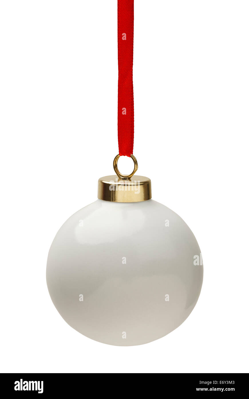 Leeres Weihnachten Lampe mit textfreiraum Isolated On White Background. Stockfoto