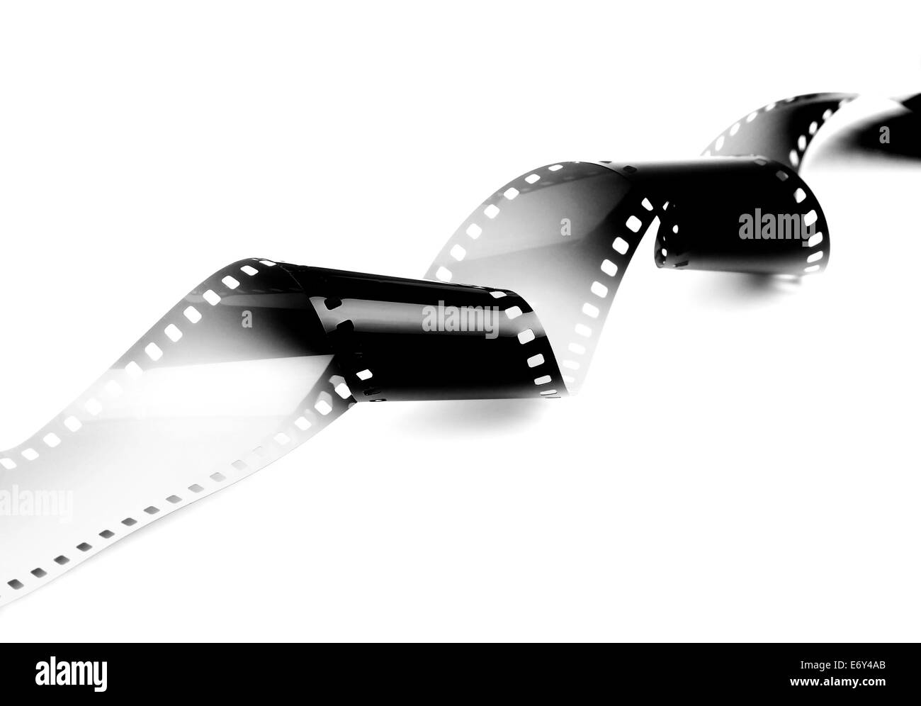 35mm Film strip isolierten auf weißen Hintergrund Stockfoto