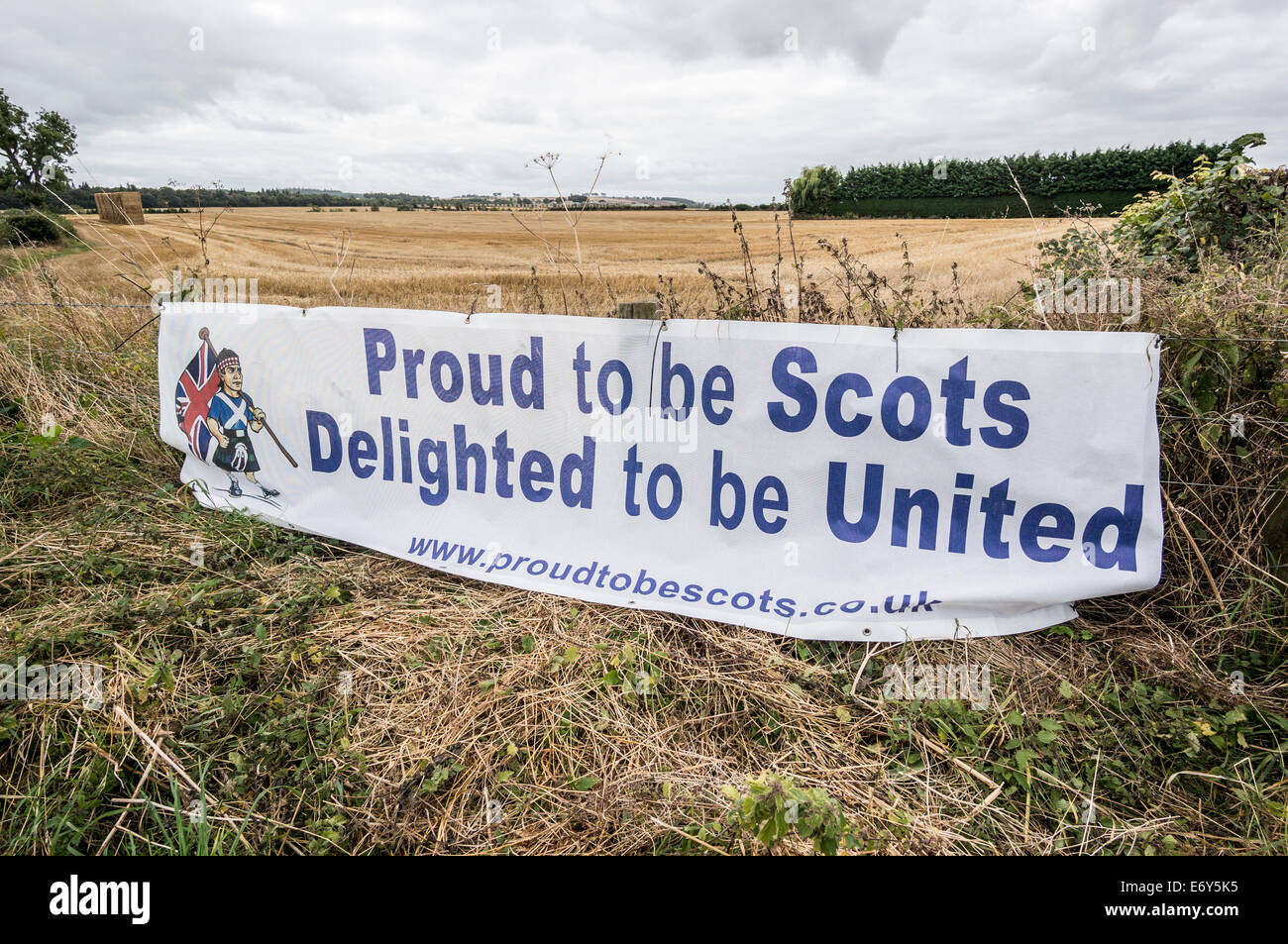 Scottish Borders, UK. 1. September 2014. Schottisches Referendum besser zusammen oder Förderung der Nein-Kampagne in der schottischen Grenzen Credit: David Kilpatrick/Alamy Live News Stockfoto