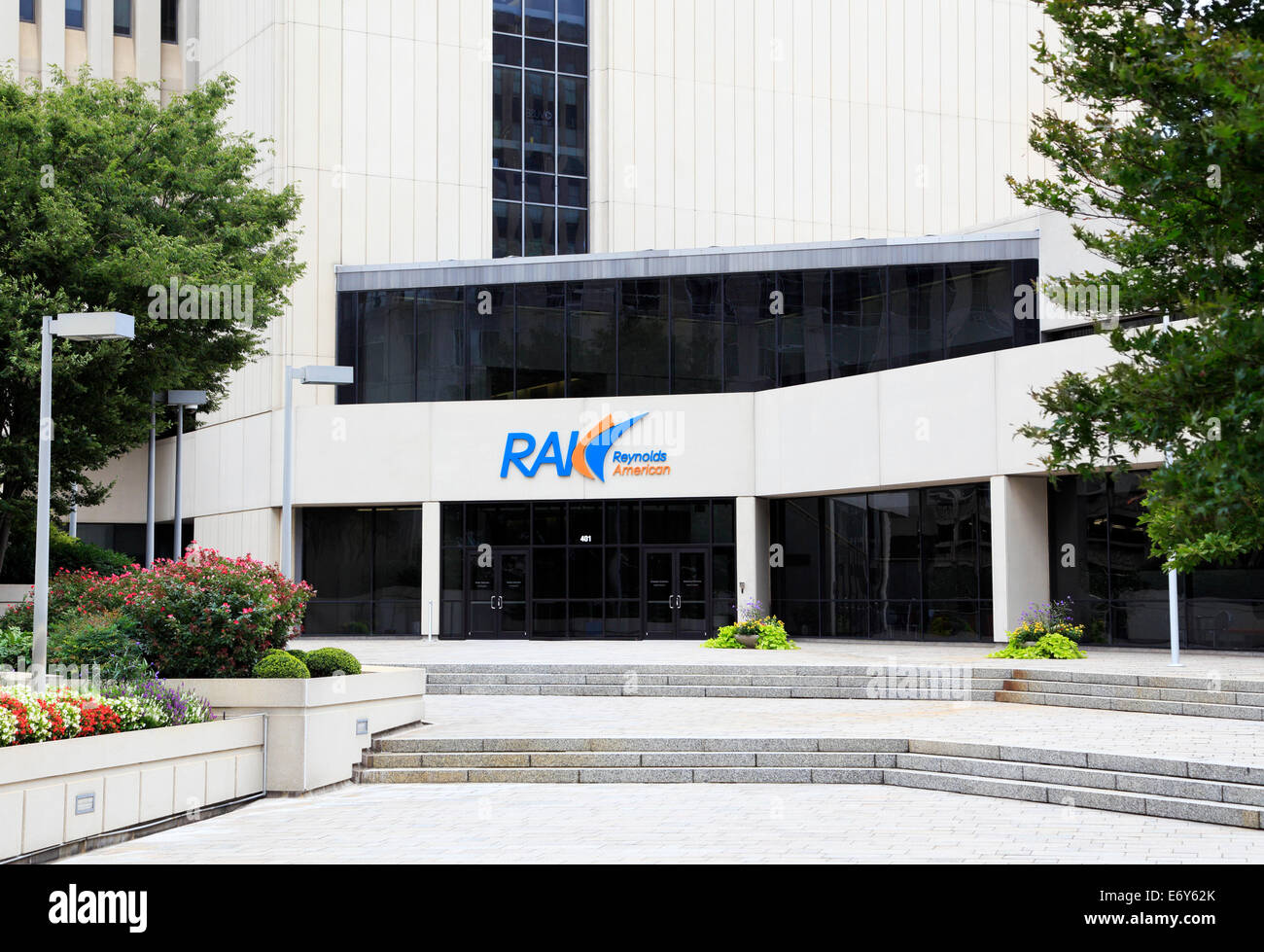 Reynold es American (Muttergesellschaft von r.j. Reynolds Tobacco Company) Hauptsitz in Winston-Salem, North Carolina. Stockfoto