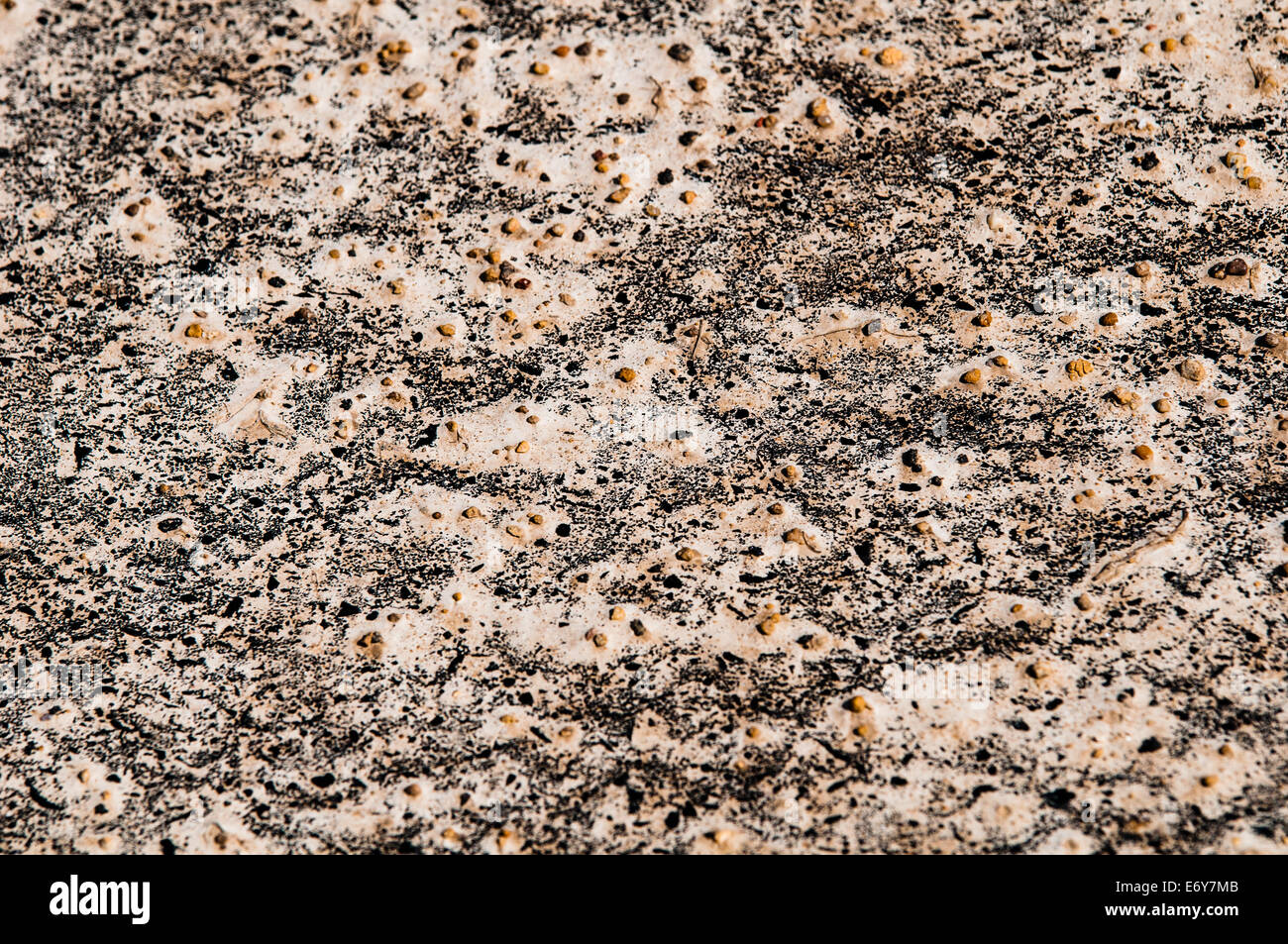Abstrakte strukturierten Hintergrund aus Sand, Felsen und asphalt Stockfoto